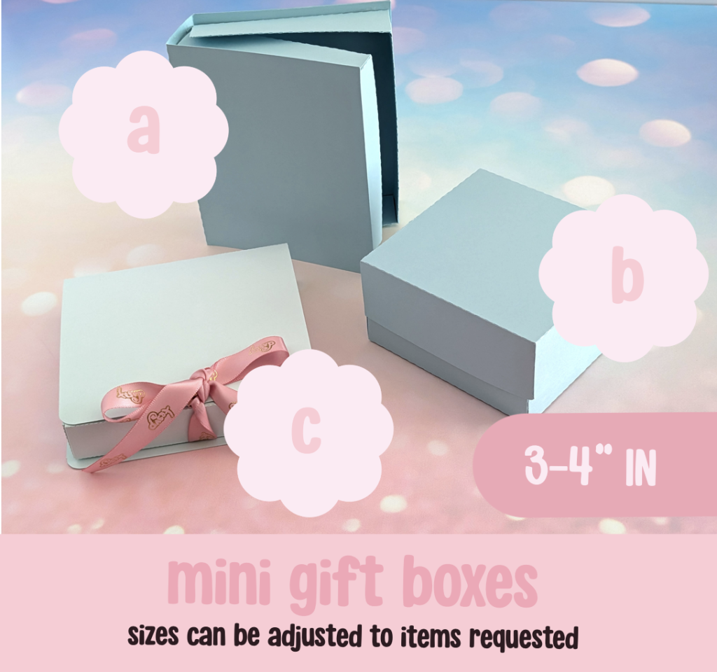Gift Packaging | Mini Gift Boxes ABC (Optional)