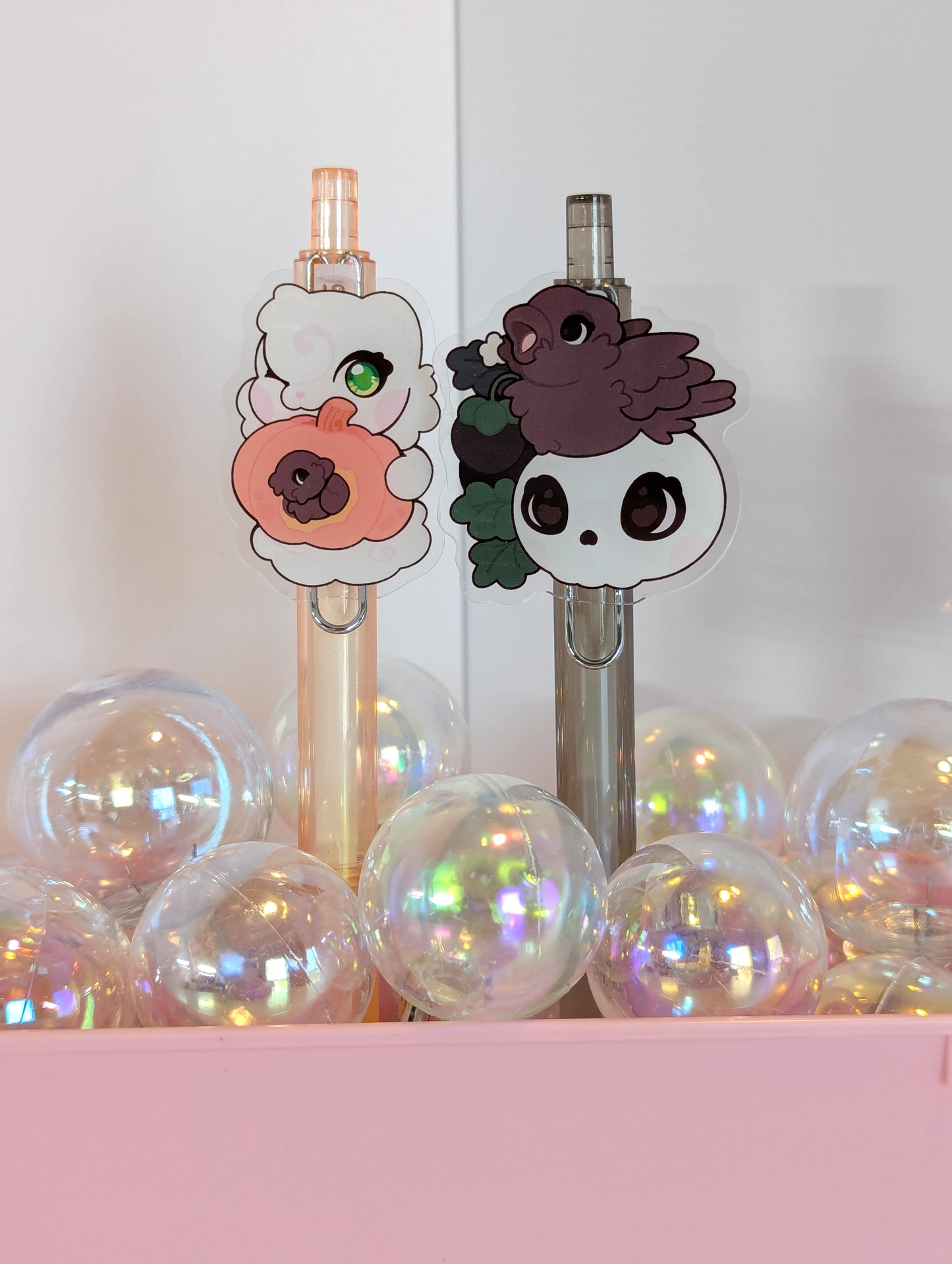 Clear Acrylic Swappable Charms for 0.5 Ballpoint Pens