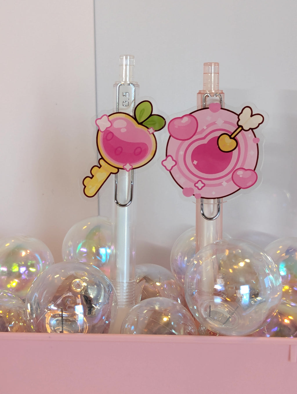 Clear Acrylic Swappable Charms for 0.5 Ballpoint Pens