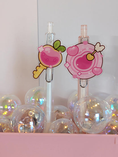 Clear Acrylic Swappable Charms for 0.5 Ballpoint Pens