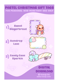 Pastel Christmas Tag Set (Digital Download)