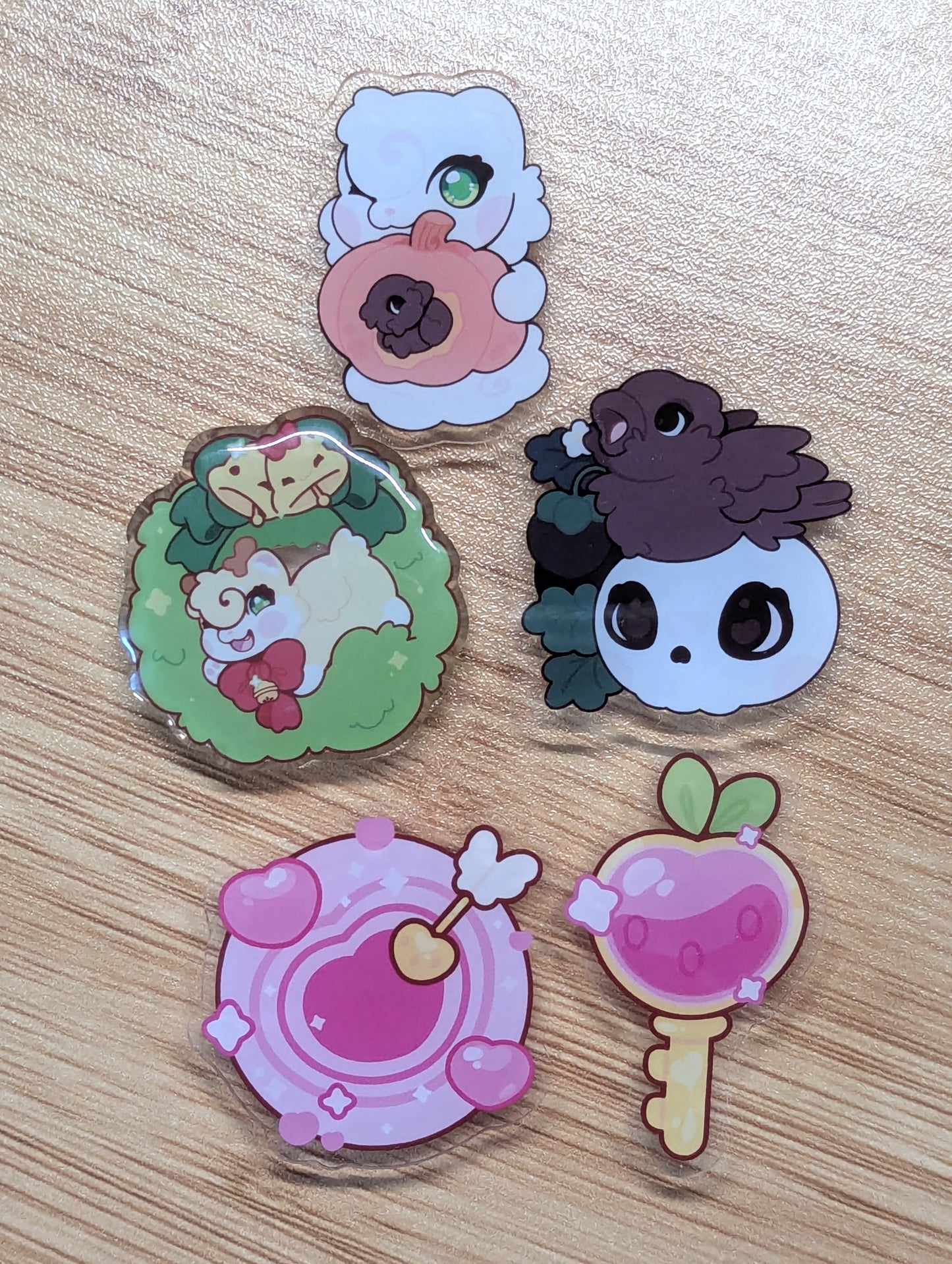 Clear Acrylic Swappable Charms for 0.5 Ballpoint Pens