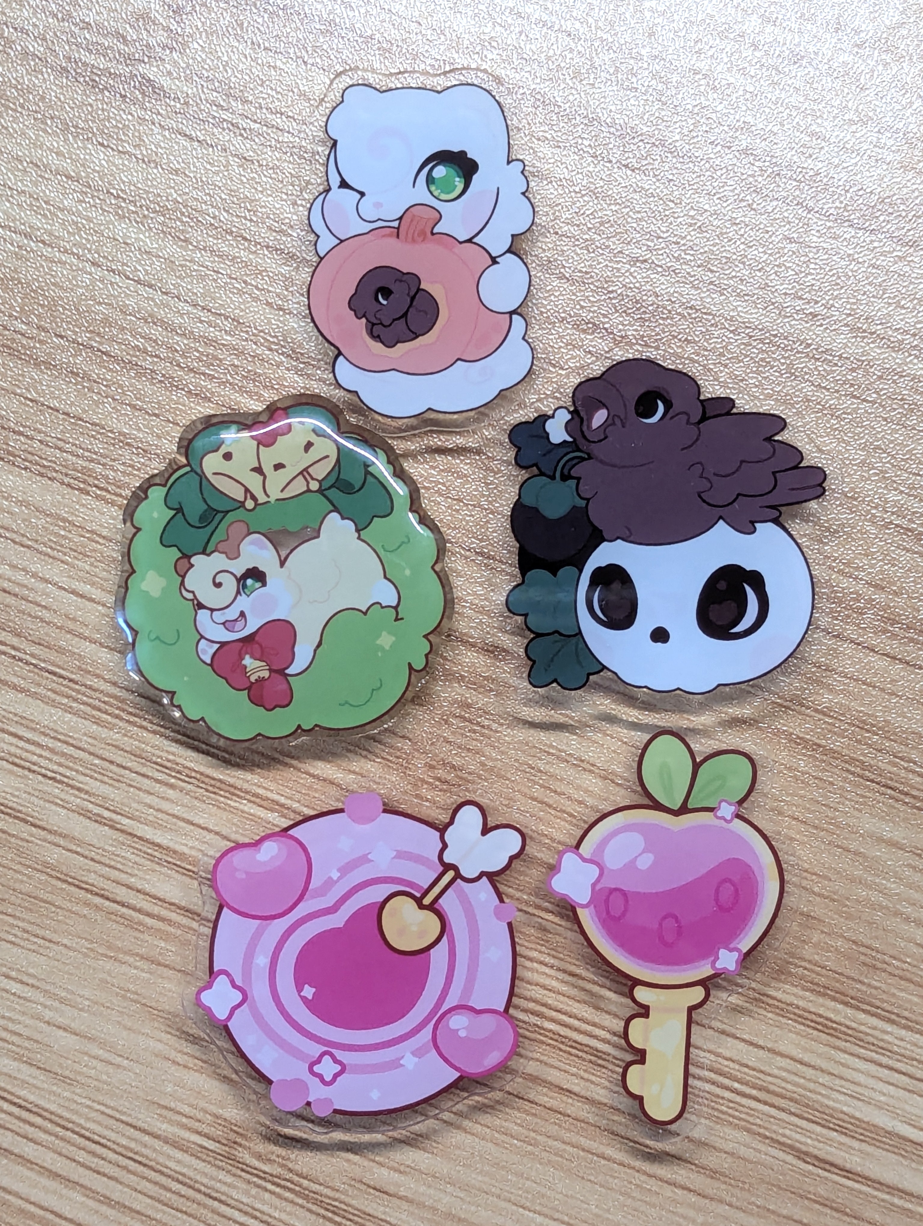 Clear Acrylic Swappable Charms for 0.5 Ballpoint Pens