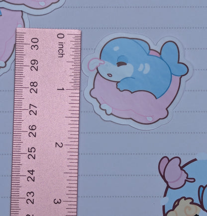 Shark Pup Sticker Series Die Cut (Handmade)