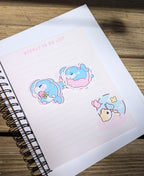 Shark Pup Sticker Series Die Cut