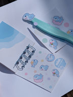 Mini Shark Pup Sticker Book 3 x 3 ( Made to Order )