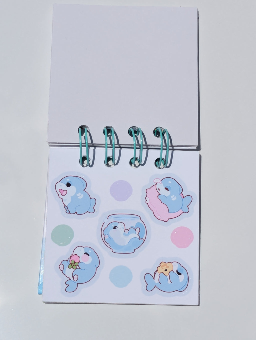 Mini Shark Pup Sticker Book 3 x 3 ( Made to Order )