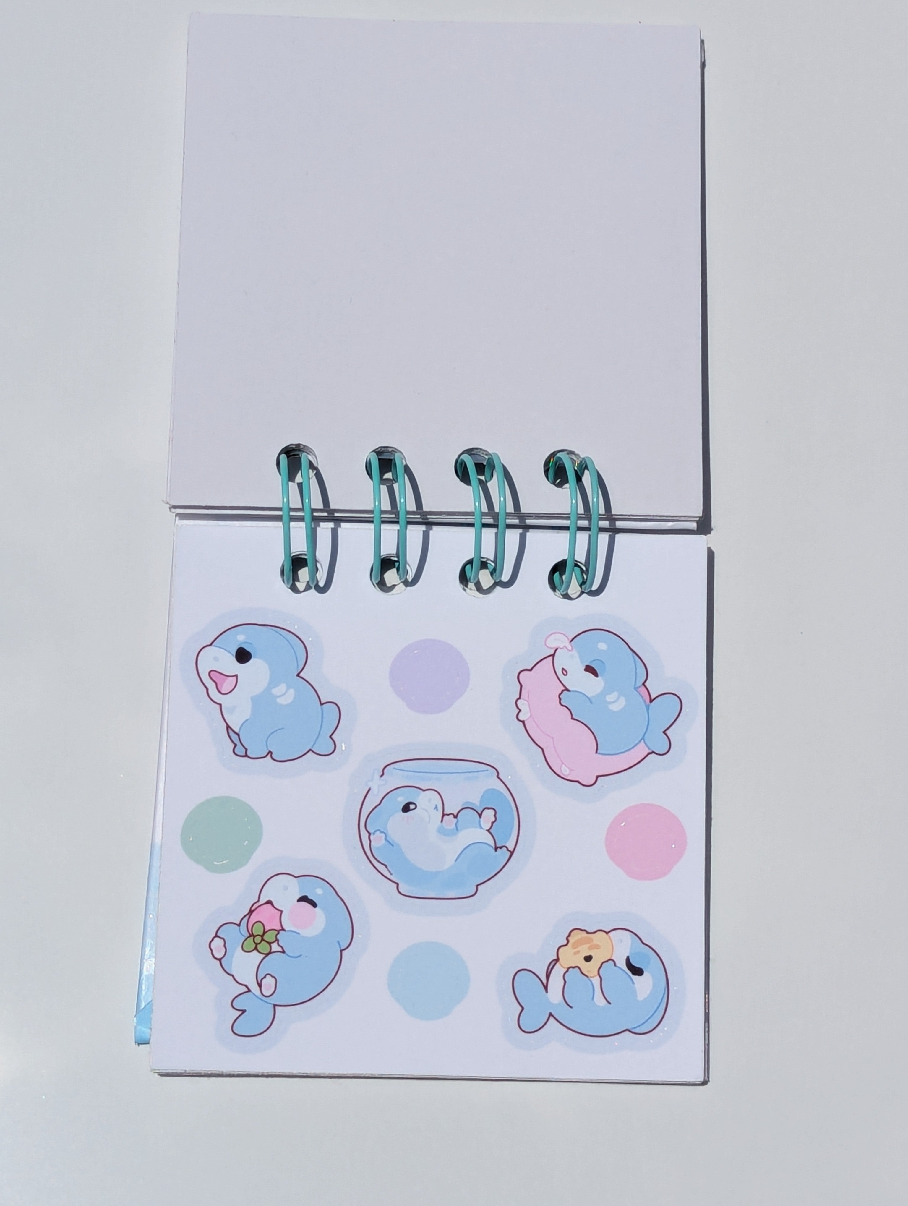 Mini Shark Pup Sticker Book 3 x 3 ( Made to Order )