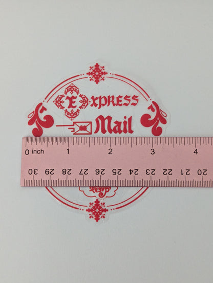 Clear Seasonal Window Cling North Pole Express Suncatcher