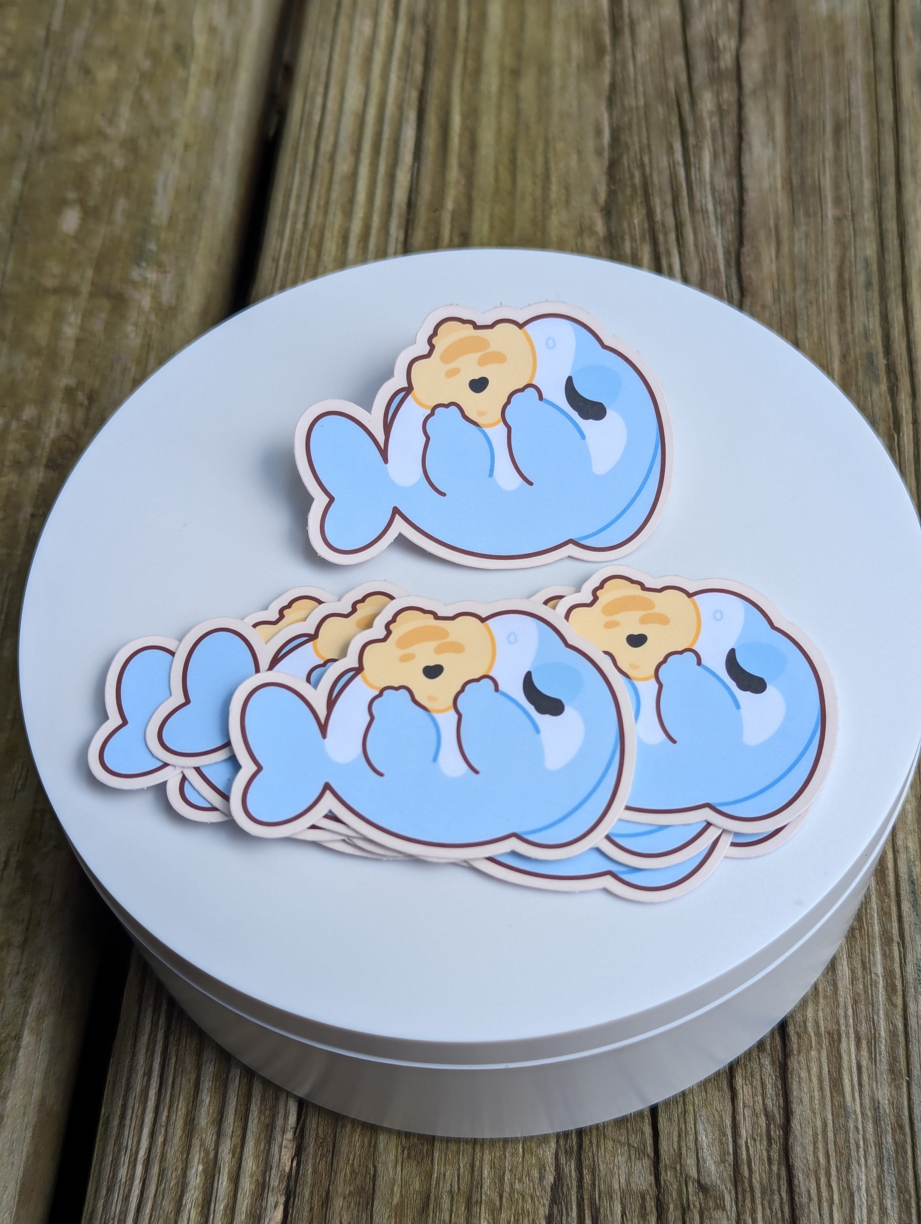 Shark Pup Sticker Series Die Cut