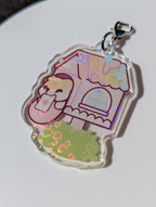 Clear Heart Holographic Ichigo's Mailbox Charm 2"