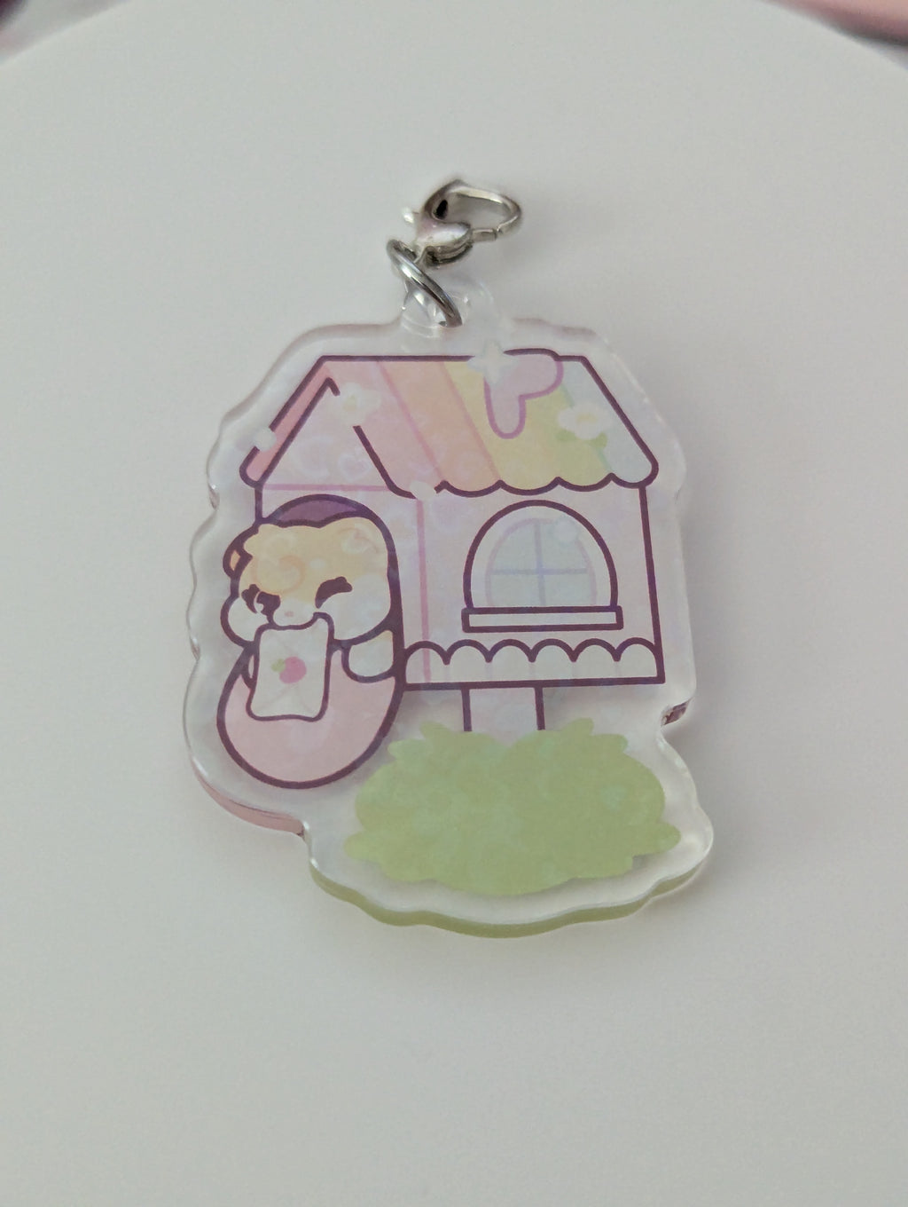 Clear Heart Holographic Ichigo's Mailbox Charm 2"