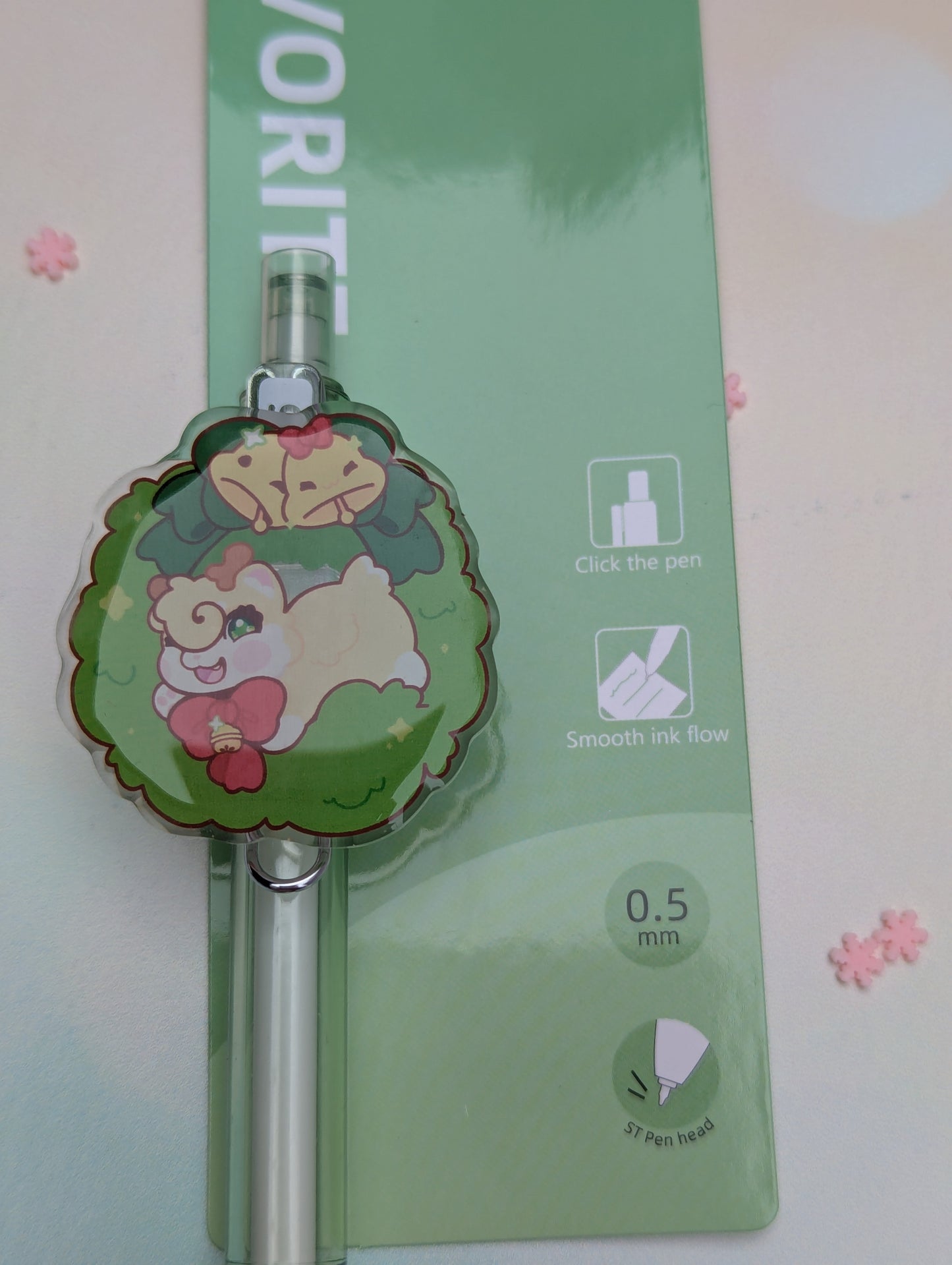Reindeer Ichigo Charm Ballpoint Pen