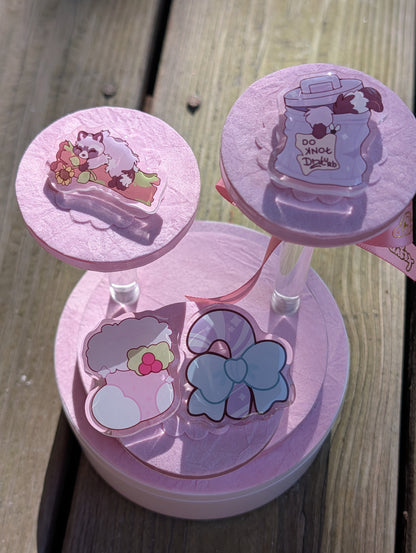 Clear Acrylic Swappable Charms for 0.5 Ballpoint Pens