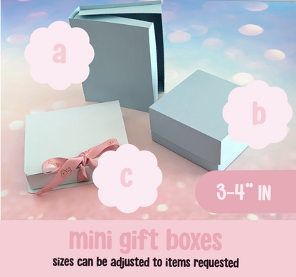 Gift Packaging | Mini Gift Boxes ABC (Optional)